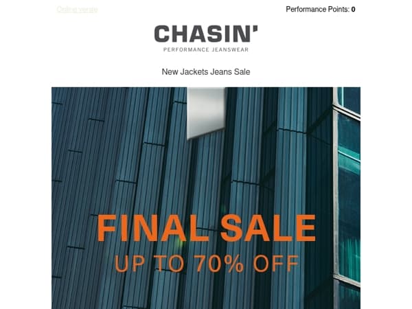 Final Sale starts now: up to 70% Off!