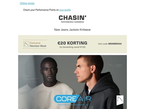 CORE-AIR layers for everyday comfort