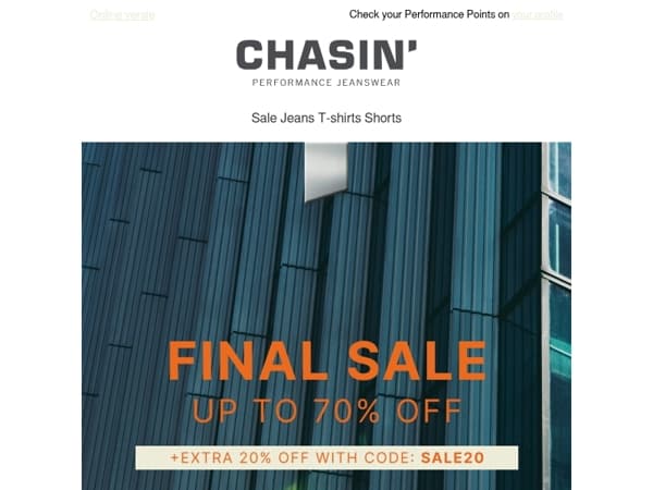 Final Sale | Extra 20% Off
