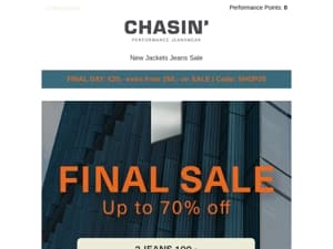 Up to 70% off our Winter Collection