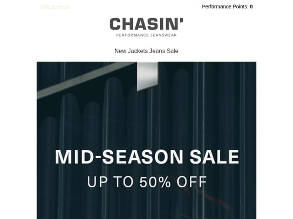 Mid-Season Sale: up to 50% off Jackets, Jeans and more