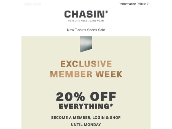 NOW: 20% off everything*