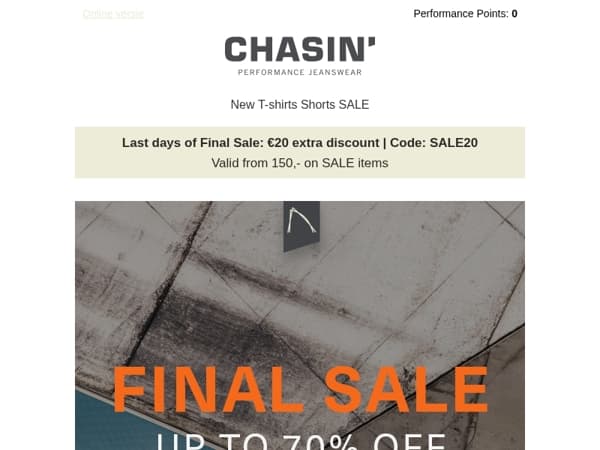 Ends soon: Final Sale up to 70% off