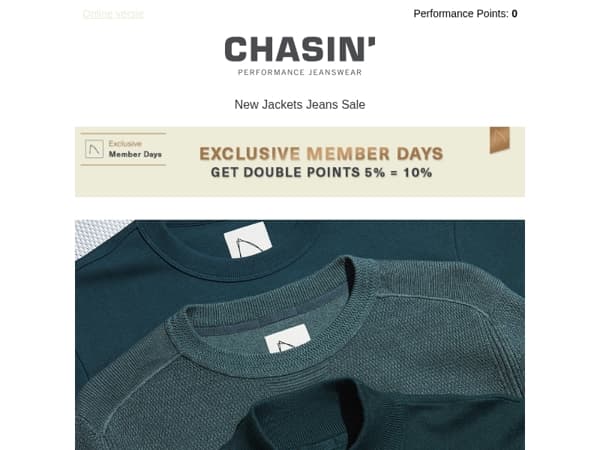 NOW: shop 2 sweats or knits for 100,-