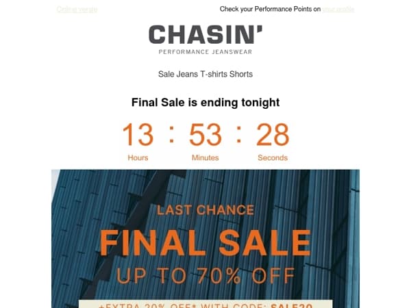 Last Chance to Shop Final Sale