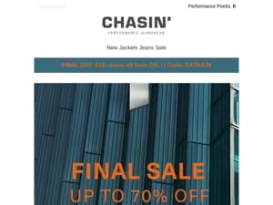 FINAL SALE: up to -70% on best performing items