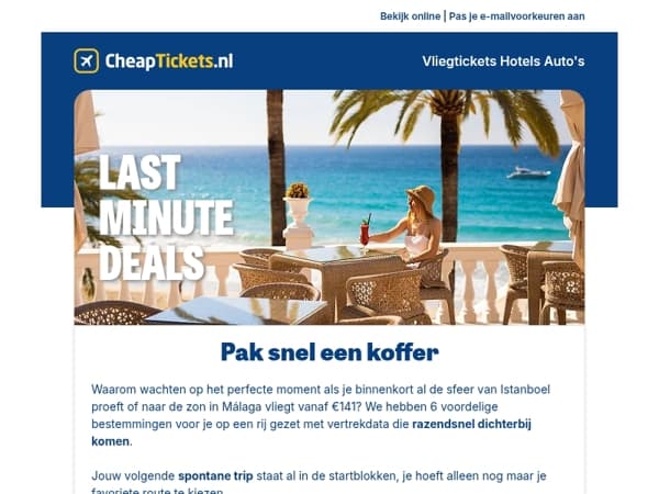 Je vliegt volgende week al weg vanaf €64 ✈️