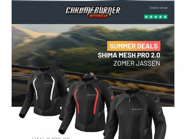 Zweet je meer dan je gas geeft? Tijd voor luchtige motorkleding!