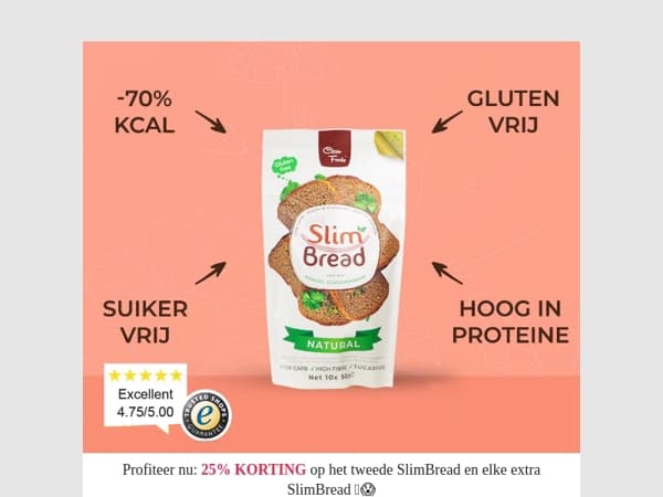 🥖 Alleen vandaag nog 25% korting op brood!