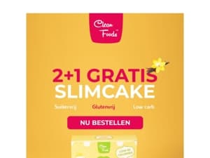Laatste kans! SlimCake 2 + 1 GRATIS 🎉 😍