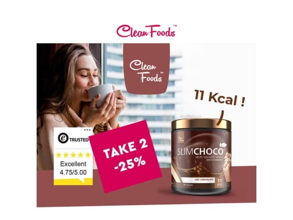 25% korting op SlimChoco & SlimKoffie – bij 2 potten of meer! ☕🍫