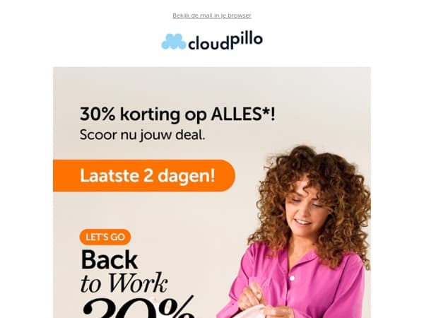 Nog maar 2 dagen 30% korting op alles