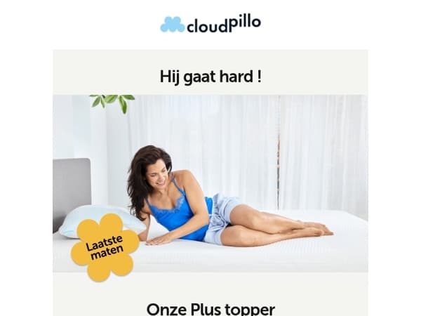 3 redenen om te kiezen voor de Cloudpillo Plus topper