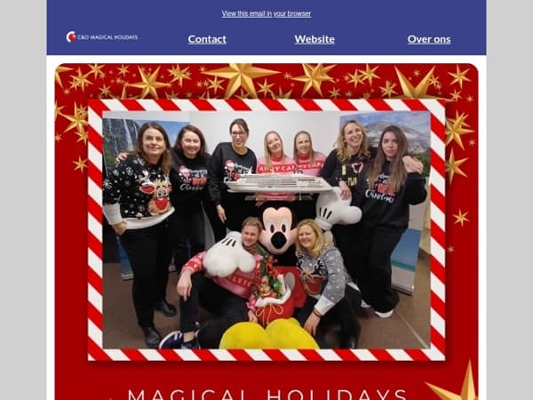 Kerstgroet Magical Holidays team ✨