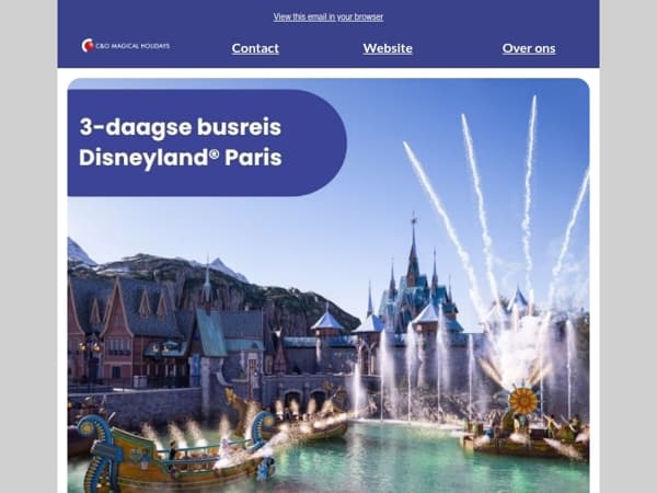 Ontdek onze 3-daagse busreizen naar Disneyland® Paris!🏰