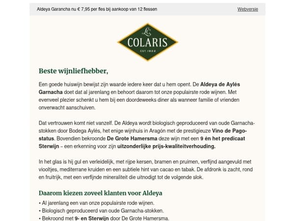 De rode wijn die u altijd in huis wilt hebben