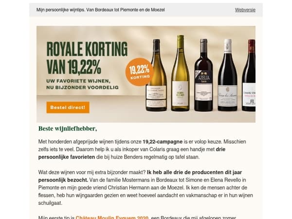 Drie wijnmakers die ik dit jaar bezocht - nu met 19,22% Royale korting