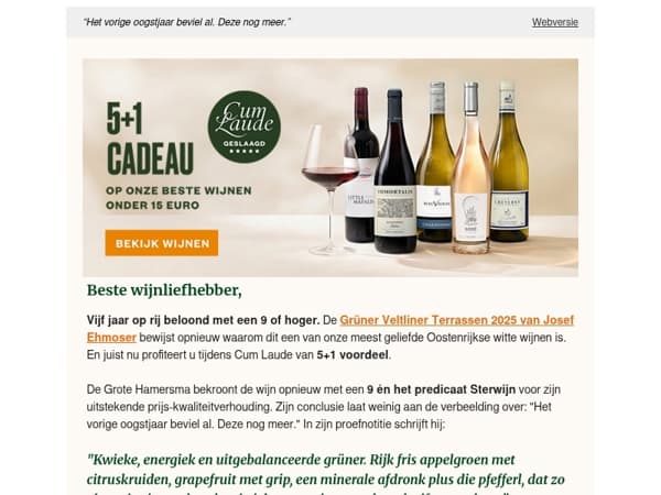 Vijf jaar op rij een 9 of hoger - nu met 5+1 voordeel