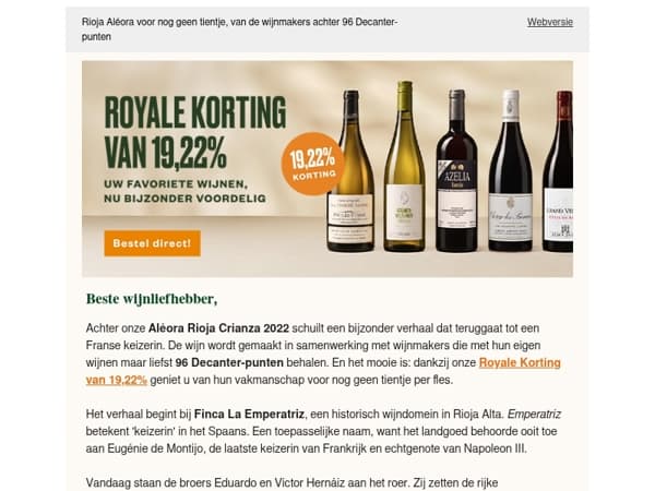 Een keizerlijk verleden. Een royale korting
