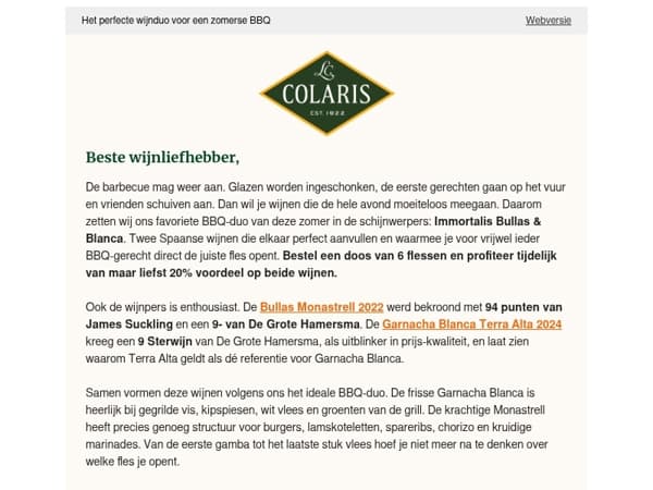 Het perfecte wijnduo voor een zomerse BBQ