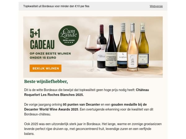 Chateau Roquefort nu met 5 + 1 voordeel