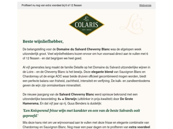 Salvard Cheverny - Vijf generaties vakmanschap in één glas