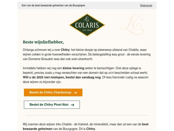 Nieuwe levering Chitry 2025 binnen