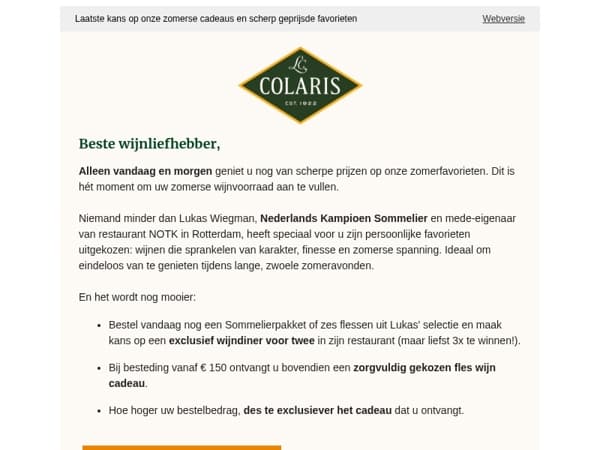 Deze selectie van een kampioen sommelier mag u niet missen!