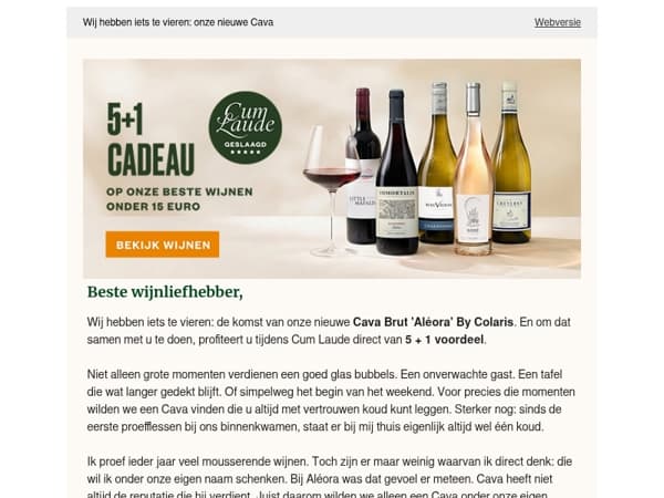 Wij hebben iets te vieren: onze nieuwe Cava