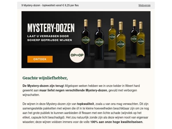 🎁De mystery-dozen zijn er weer