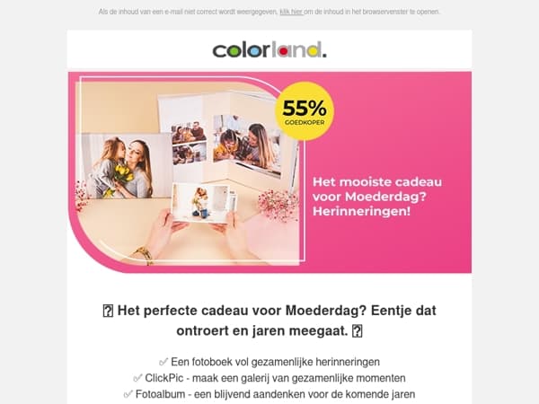 Het mooiste cadeau voor Moederdag? Herinneringen!