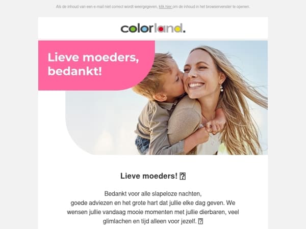 Mama, het is jouw dag!