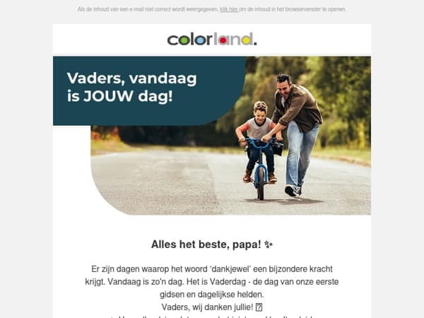 Papa, bedankt! 🩷