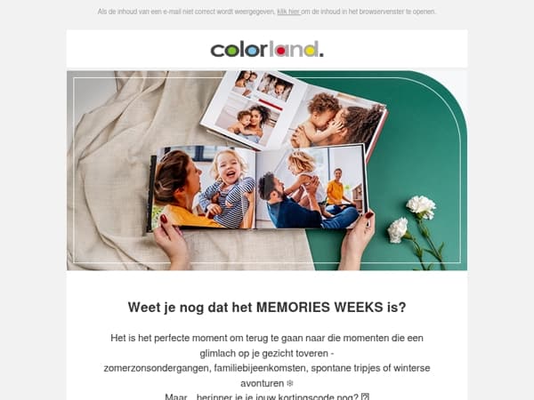 Bewaar je herinneringen met ons!