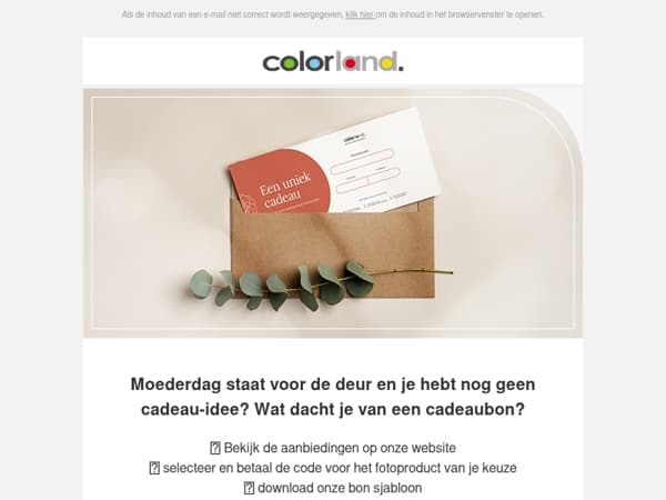 LAST MINUTE cadeau voor moeder
