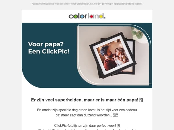 Voor papa? Een ClickPic!