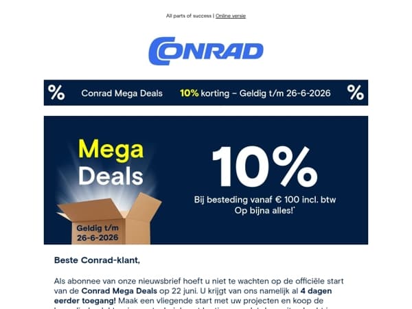 🤫 Eerder toegang: ontdek NU al onze Mega Deals.