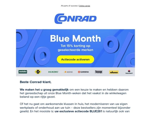 Blue Month bestsellers: het gereedschap waar onze klanten dol op zijn!