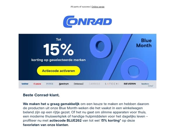 Blue Month bestsellers: techniek waar iedereen dol op is!