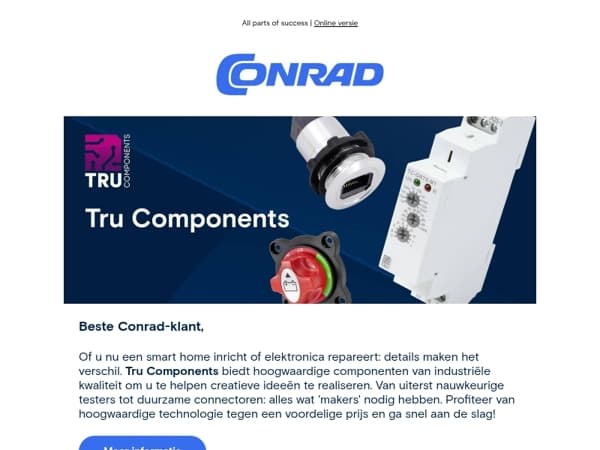 Tru Components: industriële kwaliteit voor uw projecten.