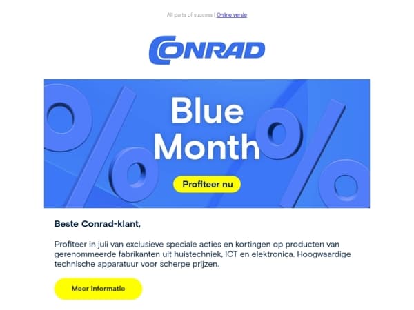 Beste techniek in de Conrad Blue Month