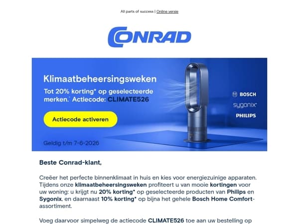Klimaatbeheersingsweken: topkortingen voor aangename temperaturen in huis.
