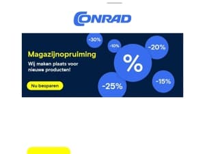Magazijnopruiming.