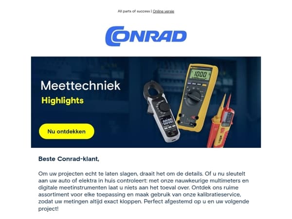 Neem geen genoegen met ongeveer: meet voortaan exact.