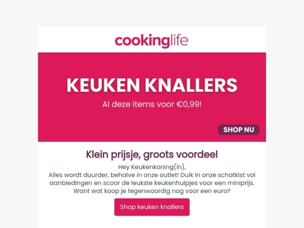 💥 Keuken knallers: de scherpste deals van dit moment!