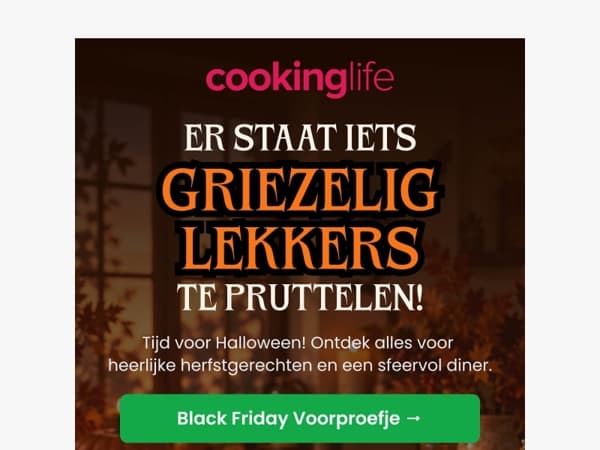 🎃 Er staat iets griezelig lekkers te pruttelen...