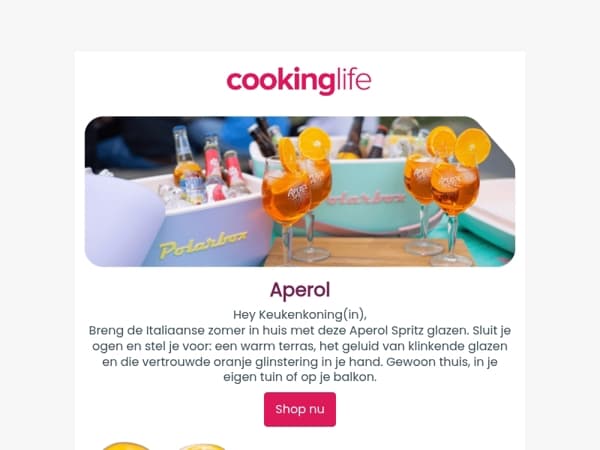 Jouw Aperol Spritz verdient het juiste glas 🍊