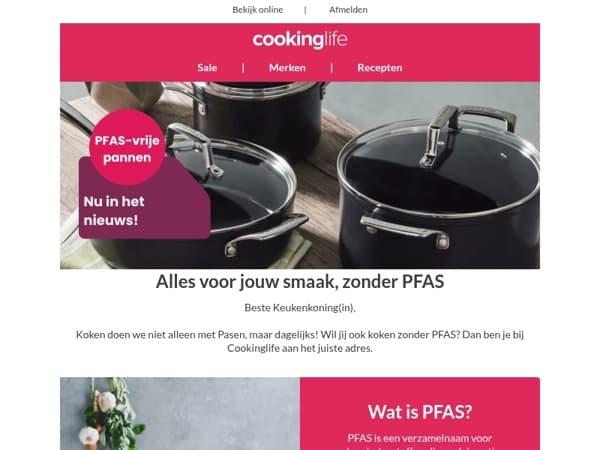 Alles voor jouw smaak, ook zonder PFAS