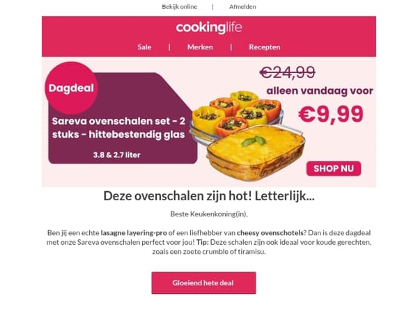 Deze dagdeal is goudbruin gebakken! 🥘