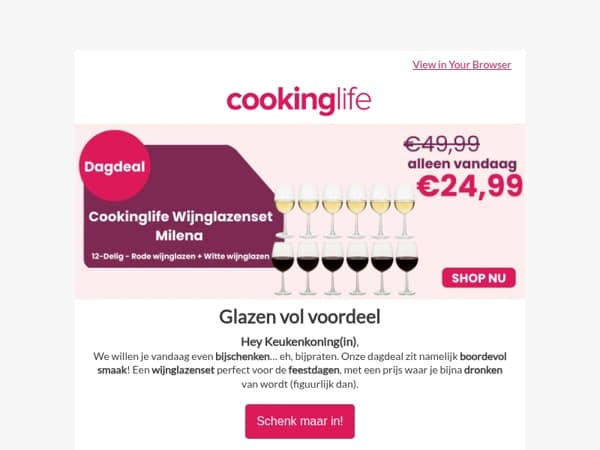 Hef je glas voor deze dagdeal 🍷